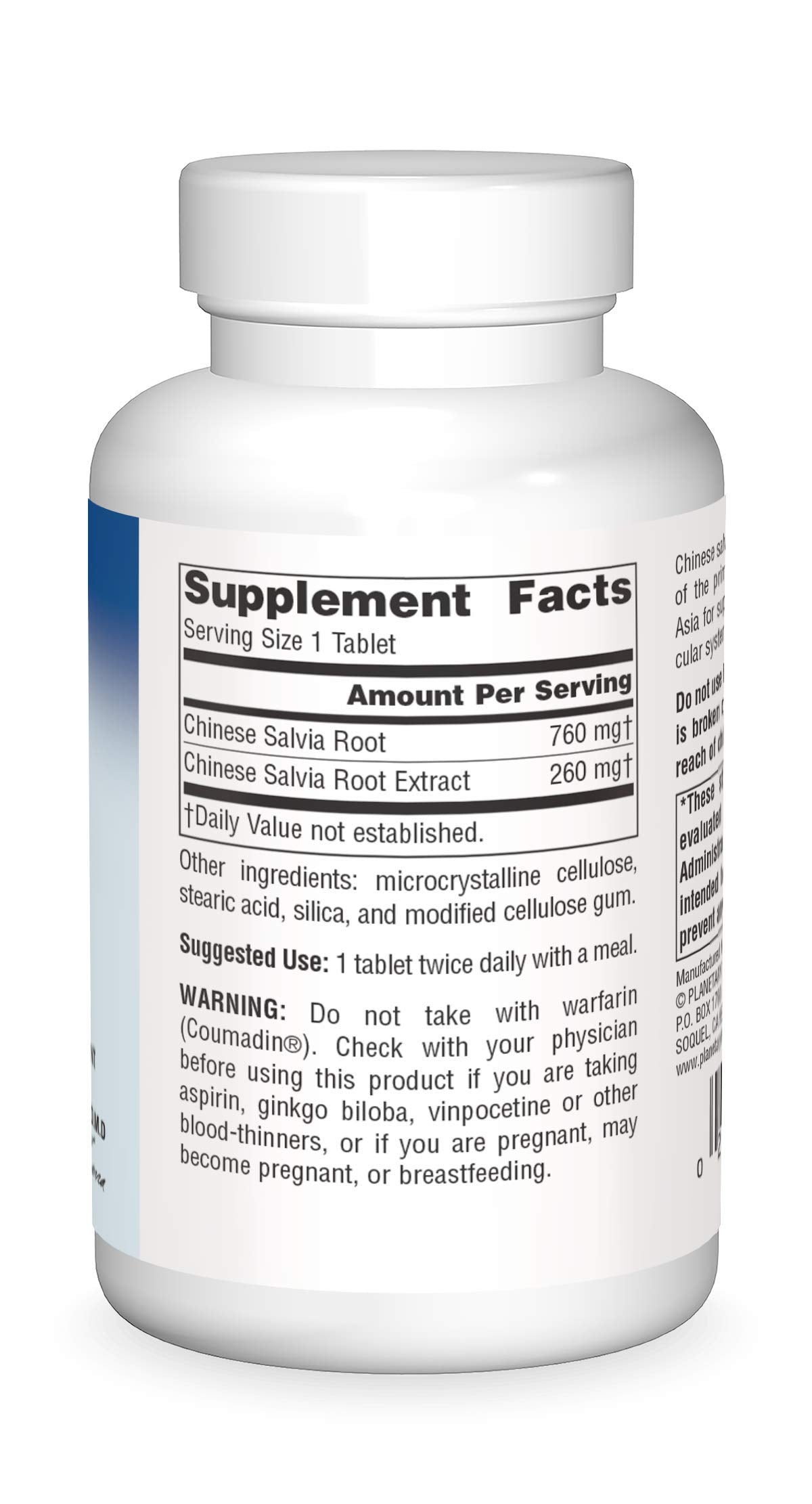 Planetary Herbals Salvia with MSV 60 Tablets, 60 Count