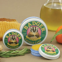 Thumbnail for Badger Cuticle Care, 100% Organic Cuticle Cream for Natural Nail Care, Soothe & Restore Dry & Splitting Cuticles, Rich Shea Butter, Light Citrus Scent, .75oz Tin, 2-Pack
