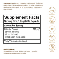 Thumbnail for Solgar Chlorella - 100 Vegetable Capsules - Maximum Absorption - Non-GMO, Vegan, Gluten Free, Kosher - 100 Servings