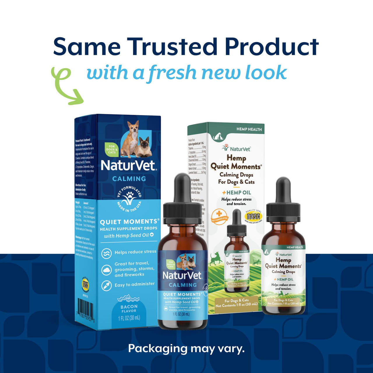 NaturVet – Hemp Quiet Moments Calming Drops – Enhanced with Hemp Seed Oil, L-Tryptophan & Ginger – Helps Reduce Stress & Promote Relaxation – for Dogs & Cats