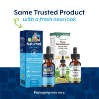 Thumbnail for NaturVet – Hemp Quiet Moments Calming Drops – Enhanced with Hemp Seed Oil, L-Tryptophan & Ginger – Helps Reduce Stress & Promote Relaxation – for Dogs & Cats