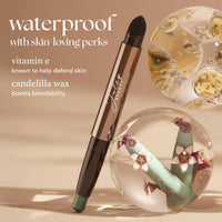 Thumbnail for Julep Eyeshadow 101 Cream-to-Powder Waterproof Shadow Stick – Sand Shimmer – Long-Lasting, Crease-Proof, Champagne Toned Shimmer Cream Eyeshadow with Built-in Smudger
