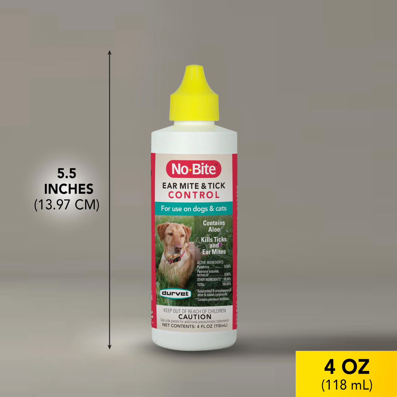 Durvet 011-1165 No-Bite Flea & Tick Ear Mite Control, 4 oz
