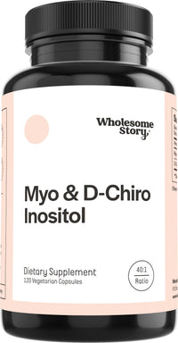 Thumbnail for Wholesome Story Myo-Inositol & D-Chiro Inositol Supplement for Women | Fertility Supplements for Hormonal Balance & Ovarian Health Support | Myoinositol | Ideal 40:1 Ratio | 30 Servings