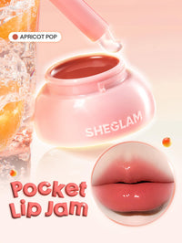 Thumbnail for SHEGLAM Hydra Jelly Pocket Lip Jam Hydrating Nourishing Lip Gloss Moisturizing Lip Makeup-Apricot Pop