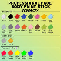 Thumbnail for CCbeauty Witch Green Face Paint Stick, Face Painting Kit, Dark Green Cream SFX Makeup Foundation, Professional Body Paint for St. Patrick's Day, Halloween Costume Party, Grinch Hulk Monster Makeup