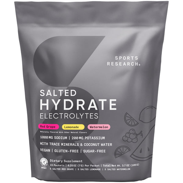 Sports Research Sports Research® Salted Hydrate Electrolytes Powder Packets - Variety Pack