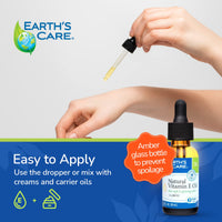 Thumbnail for Earth's Care Natural Vitamin E Oil - 100% Natural Vitamin E Oil for Skin and Hair - 1 Fl OZ