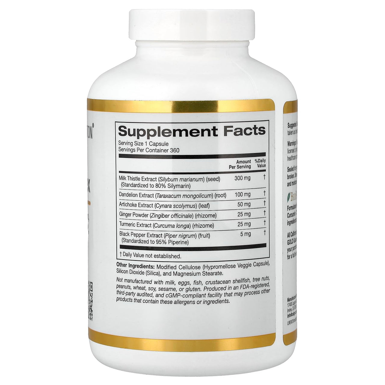 California Gold Nutrition, Silymarin Complex with Milk Thistle Extract