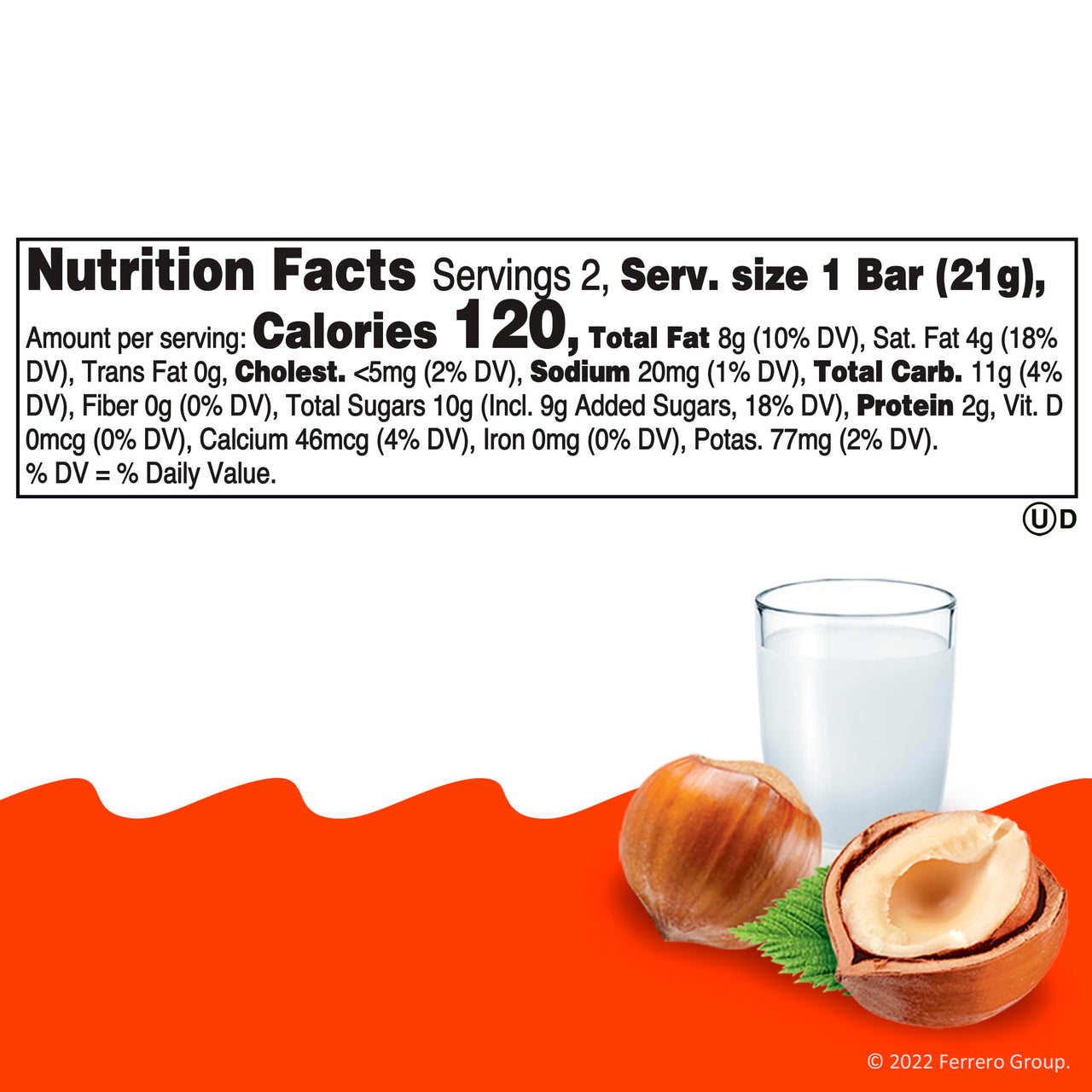 Kinder Bueno Milk Chocolate and Hazelnut Cream, 5 Pack, 2 Individually Wrapped Chocolate Bars Per Pack, 7.5 oz