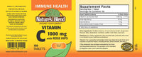 Thumbnail for Nature`s Blend Vitamin C 1000mg w/Rose Hips Tablets 100 ct
