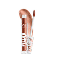 Thumbnail for NYX PROFESSIONAL MAKEUP Filler Instinct Plumping Lip Polish, Lip Plumper Gloss - Cheap Fills (Bronze Gold)