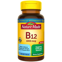 Thumbnail for Nature Made Vitamin B12 1000 mcg, Dietary Supplement for Energy Metabolism Support, 150 Softgels, 150 Day Supply