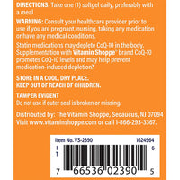 Thumbnail for The Vitamin Shoppe CoQ-10 400mg Beneficial for Those Taking (60 Softgels)