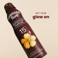 Thumbnail for Hawaiian Tropic Dry Oil Tanning Spray Sunscreen SPF 15, 6 oz | Protective Sun Tanning Oil with SPF 15 Sunscreen, Oxybenzone Free, 6 oz