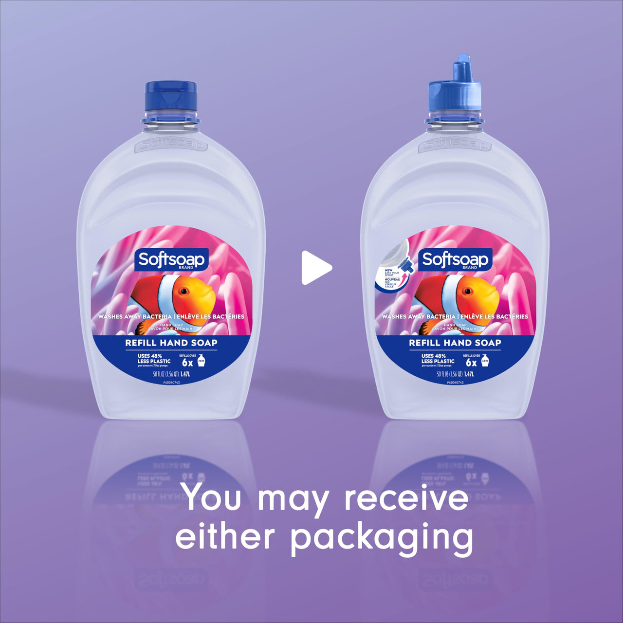 Softsoap Aquarium Liquid Hand Soap, Kitchen and Bathroom Hand Soap, 50 fl oz Refill