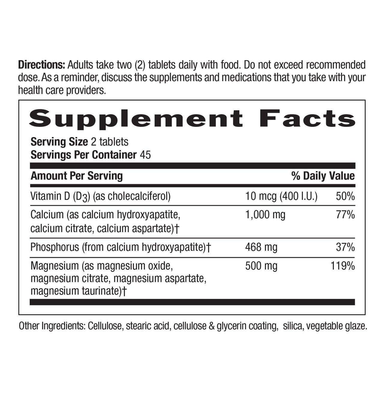 Country Life Target-Mins Calcium Magnesium with Vitamin D-Complex, 1000mg/500mg/10mcg, 90 Tablets, Certified Gluten Free, Certified Vegetarian