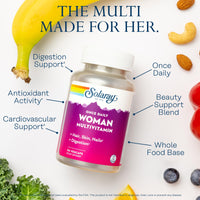 Thumbnail for SOLARAY Once Daily Woman Multivitamin with Iron, Cellular Energy, Digestion, Red Blood Cell Support, Multivitamin for Women w/Vitamin D, Vitamin B12, Prenatal Vitamins Support w/Folic Acid, 90 Serv
