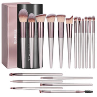 Thumbnail for BS-MALL Makeup Brush Set 18 Pcs Premium Synthetic Foundation Powder Concealers Eye shadows Blush Makeup Brushes with black case