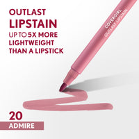 Thumbnail for COVERGIRL Outlast, 20 Admire, Lipstain, Smooth Application, Precise Pen-Like Tip, Transfer-Proof, Satin Stained Finish, Vegan Formula, 0.06oz