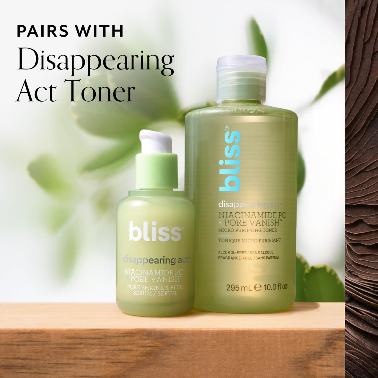 Bliss Disappearing Act Pore-Minimizing Serum – Niacinamide + Pore Vanish Complex with Green Tea – Refines Pores, Controls Oil & Targets Dark Spots for Smooth Glass Skin – 1 Fl Oz