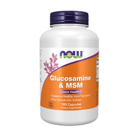 Thumbnail for NOW Foods Supplements, Glucosamine & MSM plus Chondroitin Sulfate, Joint Health*, 180 Veg Capsules