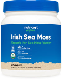 Thumbnail for Nutricost Organic Irish Moss Powder (1 LB) - Gluten Free, Non-GMO, Vegetarian Friendly