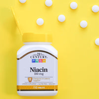 Thumbnail for 21st Century Niacin Tablets, 100 mg, 110 Count