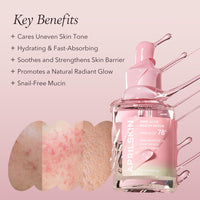 Thumbnail for APRILSKIN Pink Aloe Mucin Serum 1.01 fl.oz (30ml) Hydrating 78% Jeju Aloe Mucin Formula with Non-Sticky Finish for a Glass Glow Look, Korean Skincare