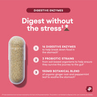 Thumbnail for Physician's CHOICE Digestive Enzymes for Bloating & Digestion - Fast-Acting 16 Enzyme Formula with Organic Prebiotics & Probiotics for Gut & Digestive Health - Meal Time Discomfort Relief - 30 CT