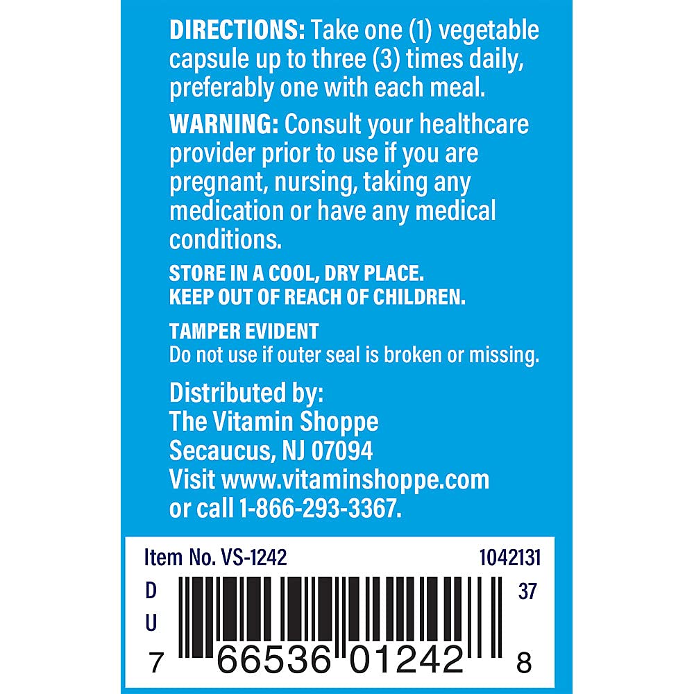 The Vitamin Shoppe Quercetin with Bromelain - 250mg Antioxidant (60 Capsules)