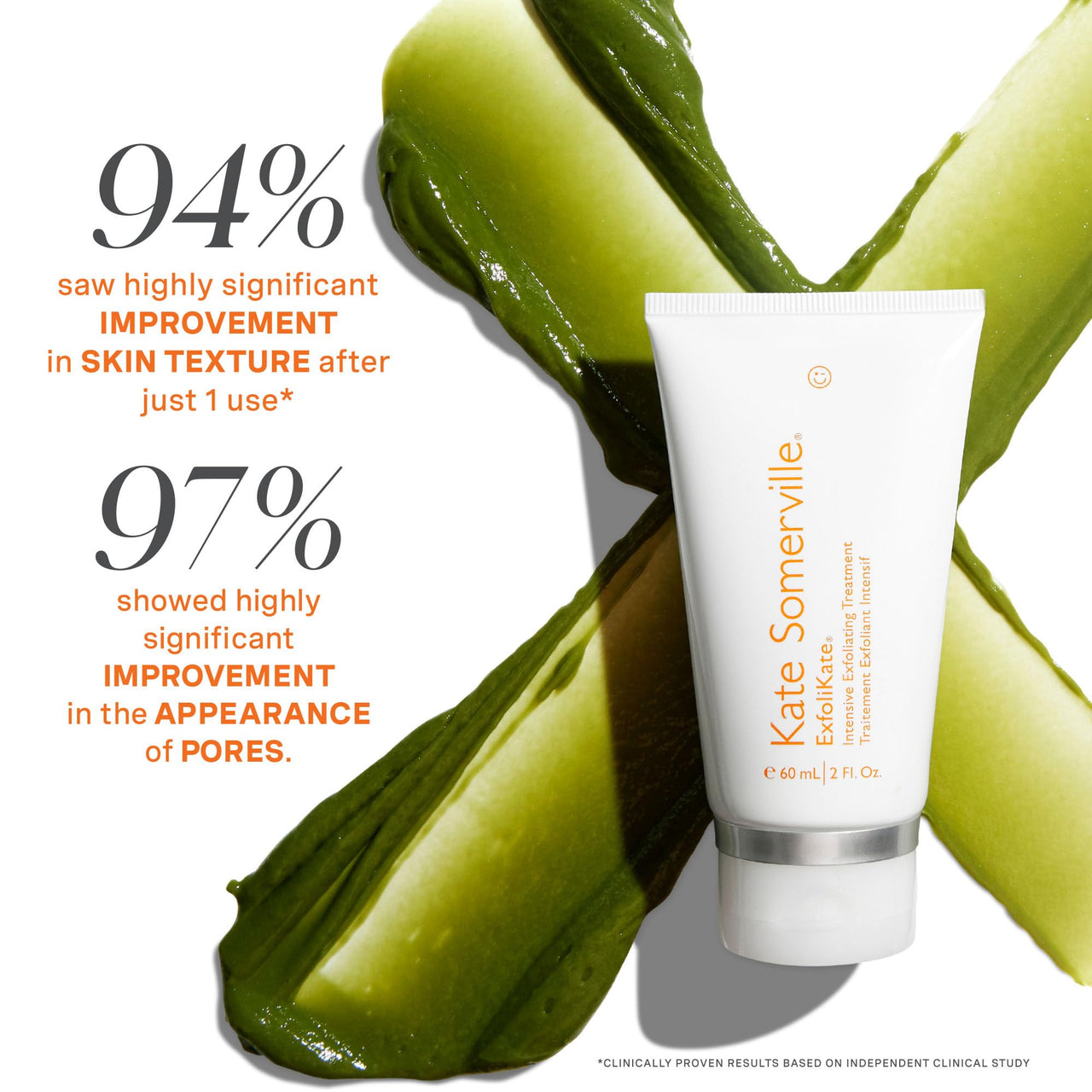 Kate Somerville ExfoliKate Intensive Exfoliating Treatment – Salicylic Acid and Lactic Acid Super Facial Scrub Improves Texture and Pores, 2 Fl Oz