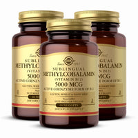 Thumbnail for Solgar Methylcobalamin (Vitamin B12) 5000 mcg, 60 Nuggets (Pack of 3) - Cherry Flavor - Supports Energy Metabolism - Body-Ready, Active Form - Non-GMO, Vegan, Gluten Free - 180 Total Servings