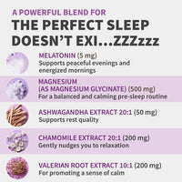 Thumbnail for 12-in-1 Melatonin Sleep Capsules - Natural Sleep Aids for Adults with Melatonin 5mg and Magnesium Glycinate 500mg, Sleep Aid with Ashwagandha, L Theanine, Valerian Root, GABA, 5-HTP (90ct, Pack of 1)