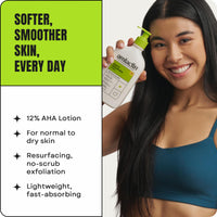 Thumbnail for AmLactin Daily Nourish Therapeutic Body Lotion for Dry Skin - No-Scrub Exfoliator and Moisturizer 12% Lactic Acid Lotion, 14.1 oz (Packaging May Vary)