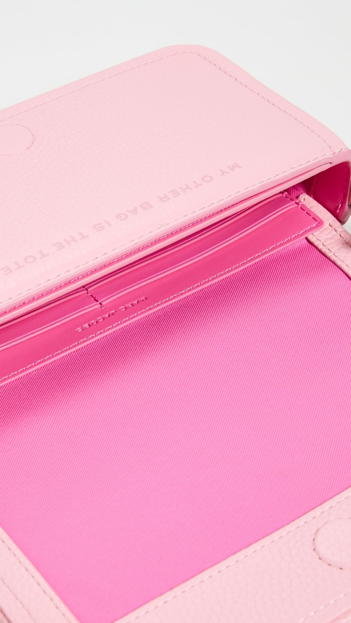 Marc Jacobs Womens The Leather Mini Bag Ribbon Pink Onesize