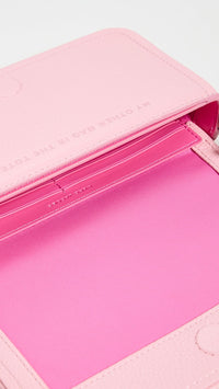 Thumbnail for Marc Jacobs Womens The Leather Mini Bag Ribbon Pink Onesize