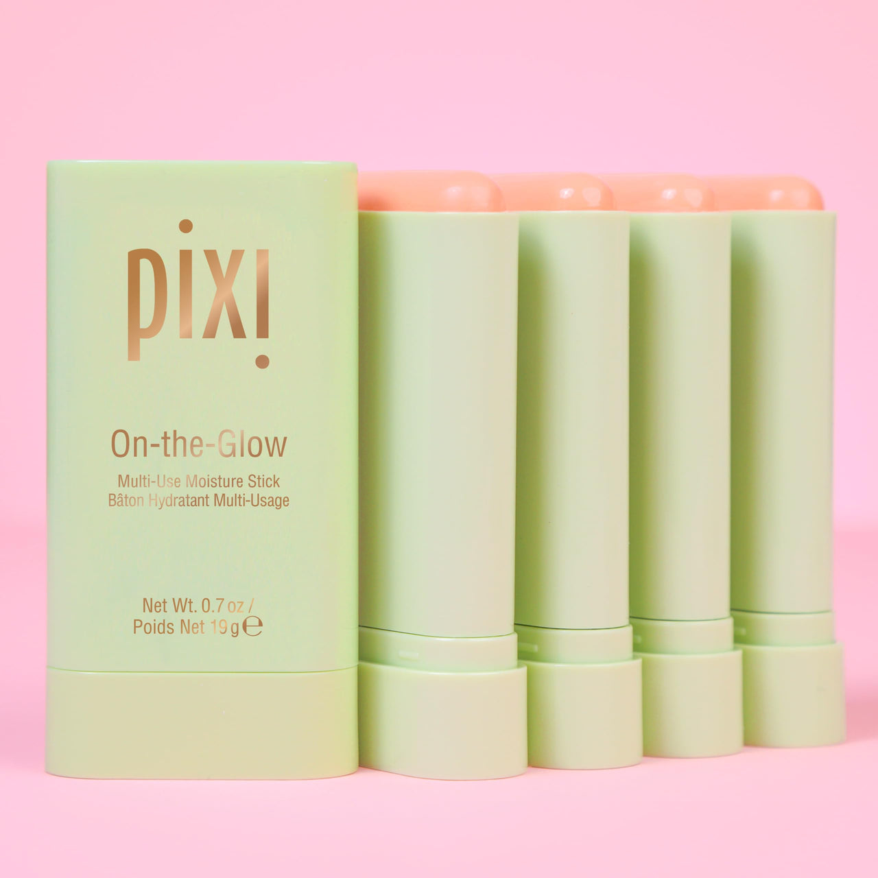 Pixi Beauty On-the-Glow | Colorless Solid Moisturizer Stick | Multi-Use Moisturizer | Travel-Friendly Hydration Anywhere You Go | 0.67 Oz