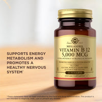 Thumbnail for Solgar Vitamin B12 5000 mcg - 30 Nuggets - Promotes Nervous System Health - Non-GMO, Vegan, Gluten & Dairy Free - 30 Servings
