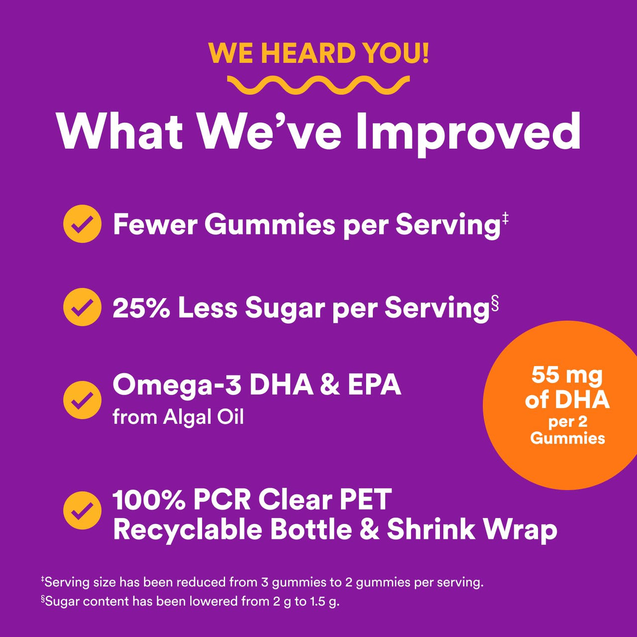 SmartyPants Toddler Multivitamin Gummies, Omega 3 (DHA/EPA), Vitamins D3, C, Vitamin B12, B6, A, K & Zinc, Biotin, Gluten Free, Three Fruit Flavors, 60 Count (30 Day Supply)