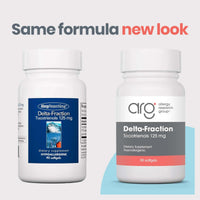 Thumbnail for Allergy Research Group Delta-Fraction Tocotrienols Dietary Supplement - Vitamin E, Cardiovascular Health, Hypoallergenic, Softgels - 90 Count, 125 mg