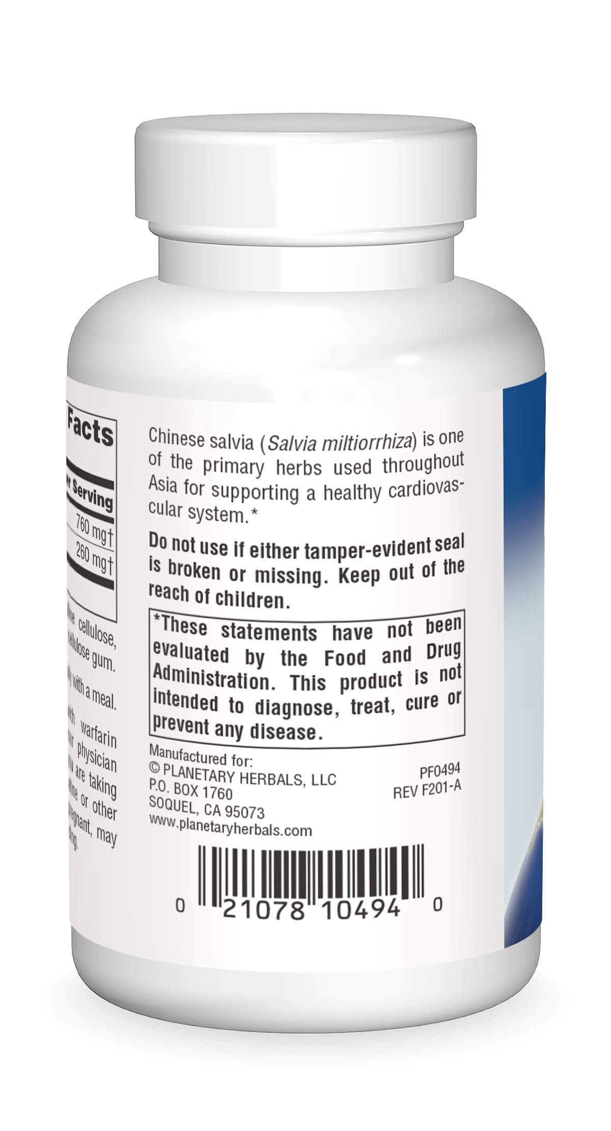 Planetary Herbals Salvia with MSV 60 Tablets, 60 Count