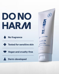 Thumbnail for Remedy for Lightweight Cleansing | Gel to Foam Cleanser for Normal to Oily Skin | 0.5% Salicylic Acid, Ceramide NP, Niacinamide, Green Tea | By Dermatologist Dr. Shah, 5 fl. Oz