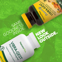 Thumbnail for NaturesPlus Vibra-Gest - 180 Capsules - Vegetarian Digestive Support Supplement with Probiotics, Live Fruit & Vegetable Enzymes - Natural Live Cultures - 180 Servings
