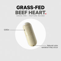 Thumbnail for Codeage Grass Fed Beef Heart Supplement - Freeze Dried, Non-Defatted, Desiccated Glandular Supplements - Bovine Meat & Liver Pills - Beef Vitamins for Heart - Non-GMO -180 Capsules