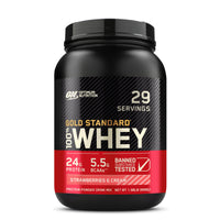 Thumbnail for Optimum Nutrition Gold Standard 100% Whey Protein Powder, Strawberries & Cream, 2 Pound (Packaging May Vary)