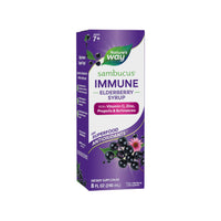 Thumbnail for Nature's Way Sambucus Immune Elderberry Syrup, Elderberry extract, Vitamin C and Zinc with Propolis & Echinacea for Immune Support*, with Superfood Antioxidants(1), 8 Fl Oz (Packaging May Vary)