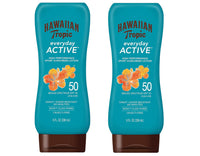 Thumbnail for Hawaiian Tropic Everyday Active Sunscreen Lotion SPF 50, Water-Resistant, Broad Spectrum UVA/UVB Protection, 8 fl oz (Pack of 2)