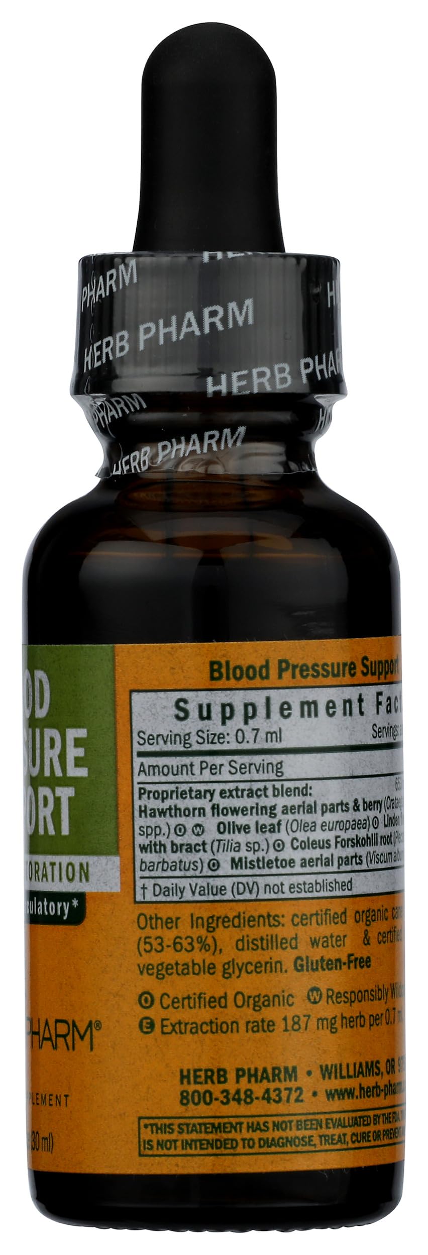 Herb Pharm Blood Pressure Support Liquid Formula for the Cardiovascular and Circulatory Systems - 1 Ounce (FLINDEN01)