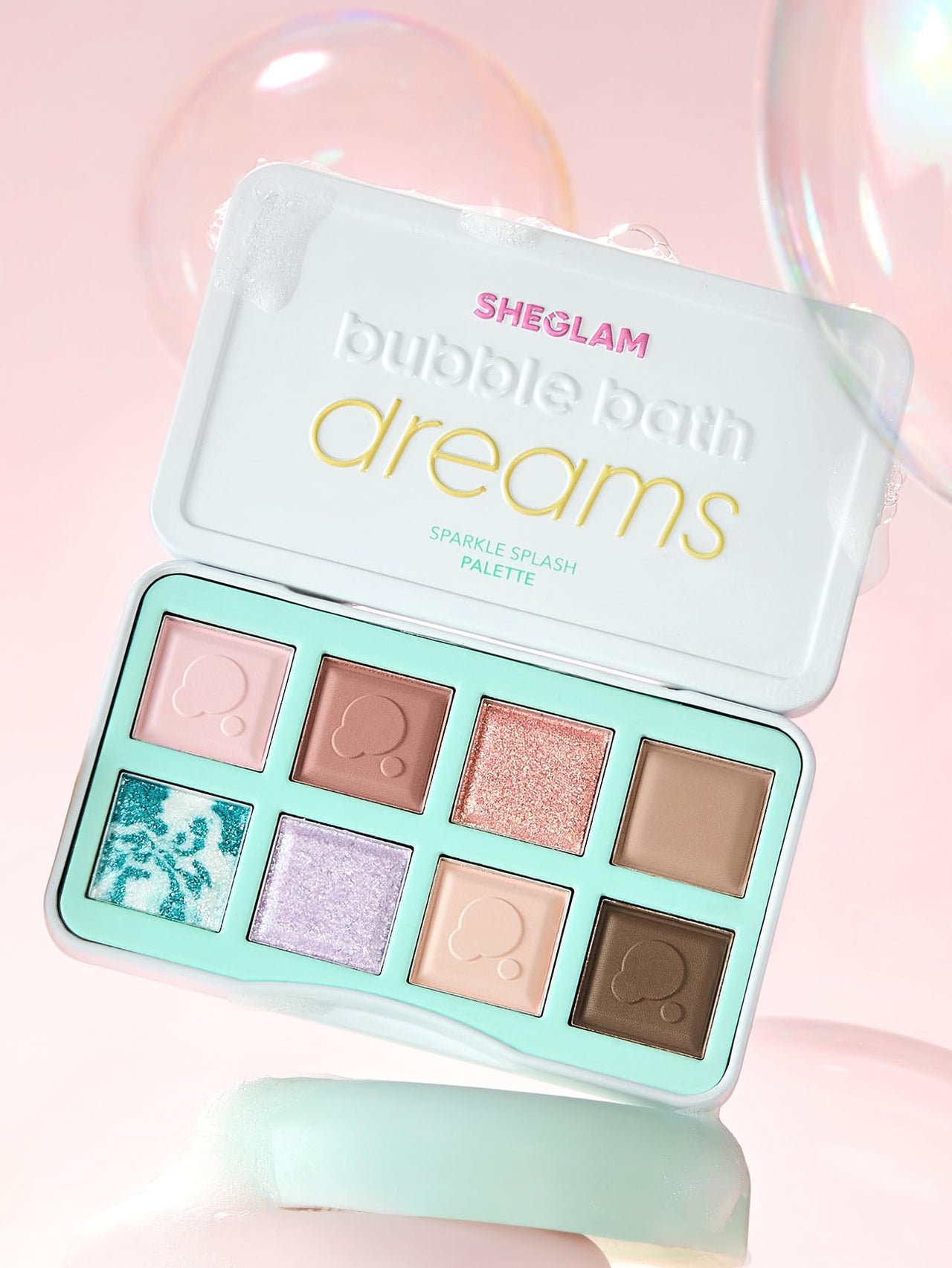 SHEGLAM Sparkle Splash Palette 8 Color Soft Matte Shimmer Glitter Pigment Pallete